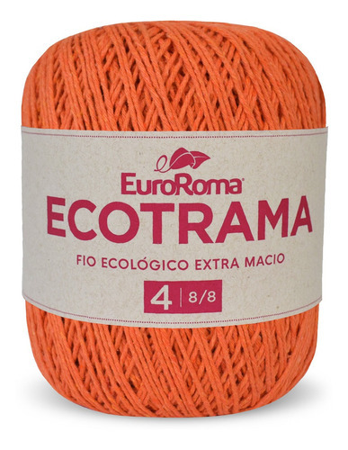 Barbante Ecotrama 8/8 200g 340m Euroroma Cor Laranja