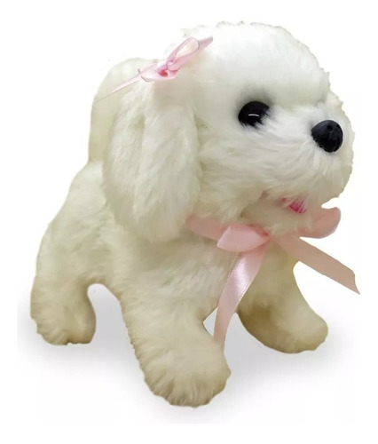 Peluche Interactivo Wow Perro Maltes Con Sonido E. Full