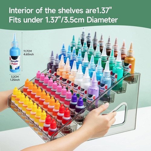 Organizador De Pintura Acrílica (7 Niveles), Soporte Para Pi