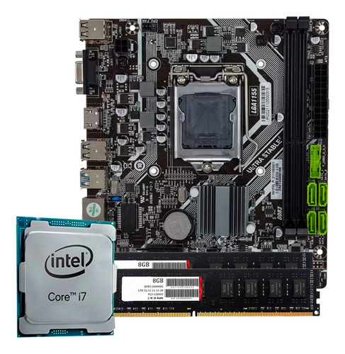 Kit Pc Gamer Intel Core I7 Ddr3 16gb Placa Mae H61 Slot M2