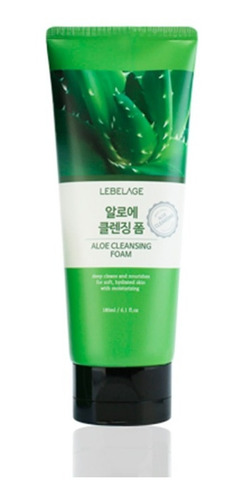 Espuma Limpiadora Facial Coreana Calmante De Áloe Vera (2pz)