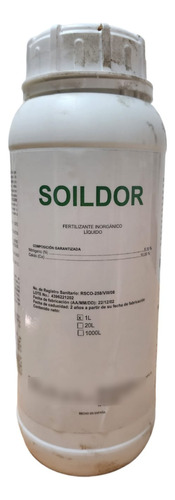 Fertilizante A Base De Nitrògeno Y Calcio Idai Soildor 1 L