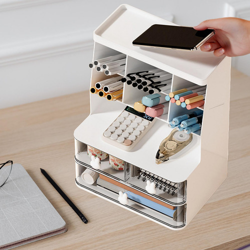 Caja De Almacenamiento De Escritorio, Organizador De Tocador