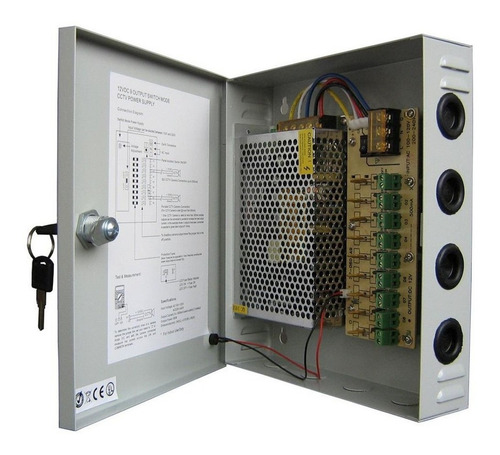 Fuente Centralizada Miokee De 9 Canales Cctv · 12v / 10a