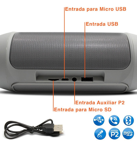 Imagem 2 de 5 de Alto-falante Shutt Storm 2 Portátil Com Bluetooth Cores