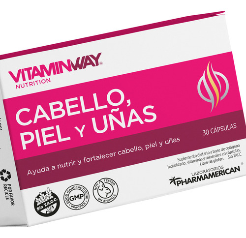 Vitamin Way Kit X6 Cajas Cabello Piel Y Uñas X30 3c