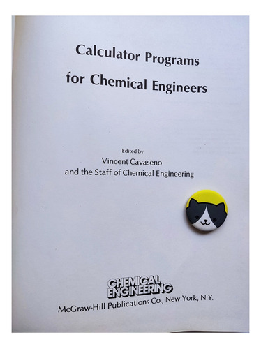 Libro Calculator Programs For Chemical Engineers Cem 148h5