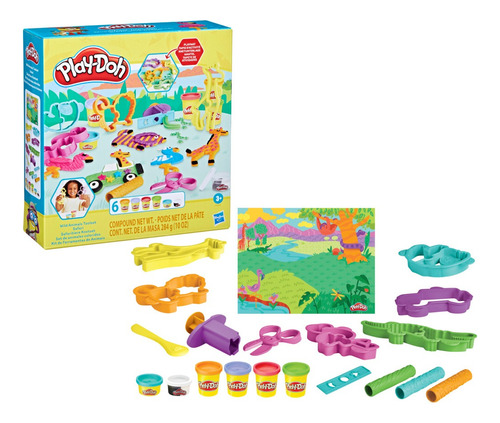 Play-doh - Set De Animales Coloridos - Temática De Animales