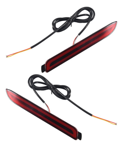 Luces De Freno Con Lente Roja Brillante Con Reflector Led Pa