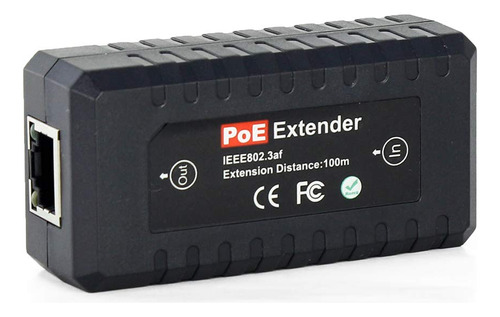Extensor Poe Ethernet Repetidor 1 Puerto 10/100 Mbps, Ieee80