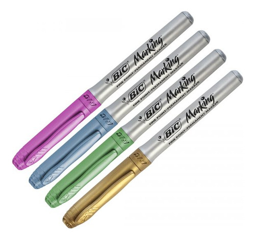 Marcadores Bic Pasteles + Metalizados+ Microfibras+ Lapicera