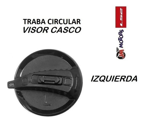 Imagen 2 de 4 de Jm Kit Trabas Circular Casco Ls2 Ff 370 Easy 325 Strobe 386