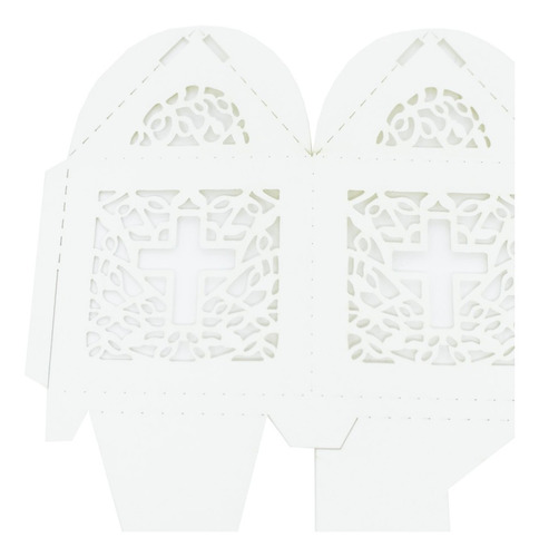 20 Caixinhas De Papel Montável - Cruz Arabescos