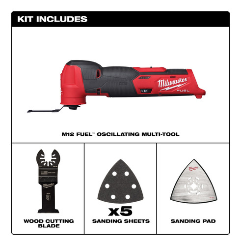 Multitool O Multiherramienta Oscilante M12 Milwaukee 2526-20