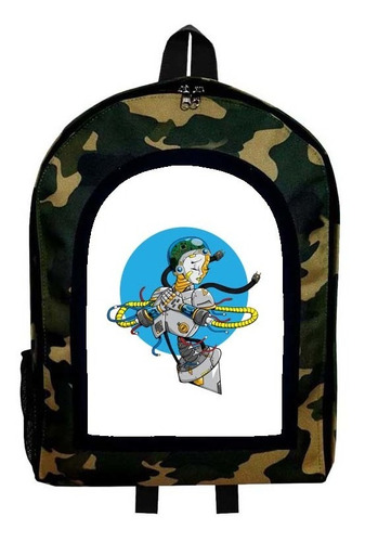 Mochila Camuflada Robot Modelo B102