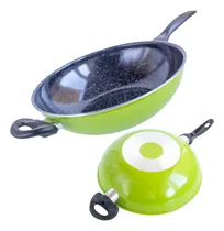 Comprar Wok 29cm Cocina Sartén Hogar 2,3mm Grosor Teflón Aluminio