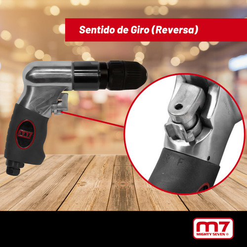 Taladro Neumático 10mm Reversible Autoajustable Mighty Seven QE-331