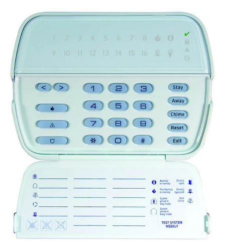 Teclado Dsc Rfk 5516 32 Zonas Inalambricas Alarma 585 1832 Color Blanco