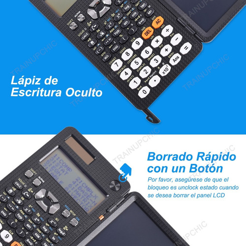 Calculadora Científica 417 Funções + Tablet De Escrita