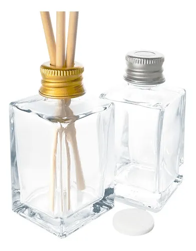 50 Vidrinhos Difusor Aromatizador Vidro Quadrado 2 Varetas Menor preço em 50 Vidrinhos Difusor Aromatizador Vidro Quadrado 2 Varetas