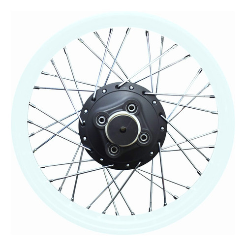 Rueda Trasera Blanco Moto Dm250 Roja