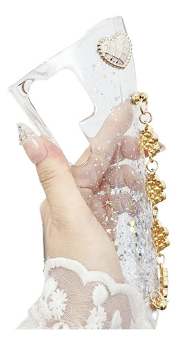 Para Samsung S25u/s23/s22/n20/a54/s10 Funda Brillo C/amor