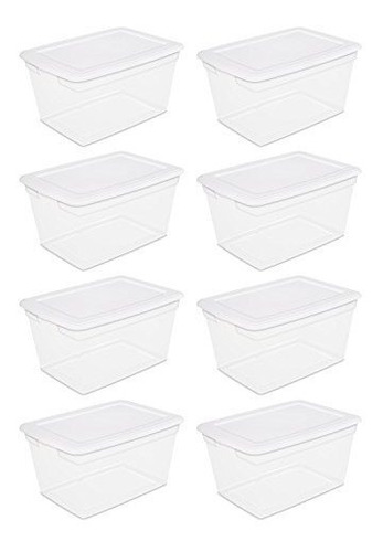 Sterilite Sterilite 58 Qt Caja De Almacenamiento 8pcs