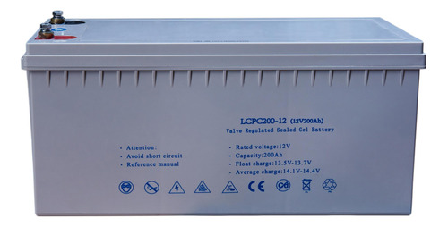 Imagen 3 de 8 de Bateria Gel Ciclo Prof Lcpc 200-12. Bluesun