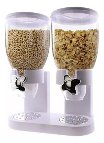 Dispensador De Cereal Doble Mesa Granos Dulces Frutos Secos