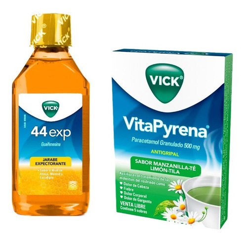 Kit Jarabe Vick 44 Exp Miel 240 Ml + Vitapyrena