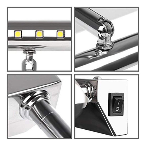 * Lámpara De Pared Led De Maquillaje De Espejo De 55cm 7w 2