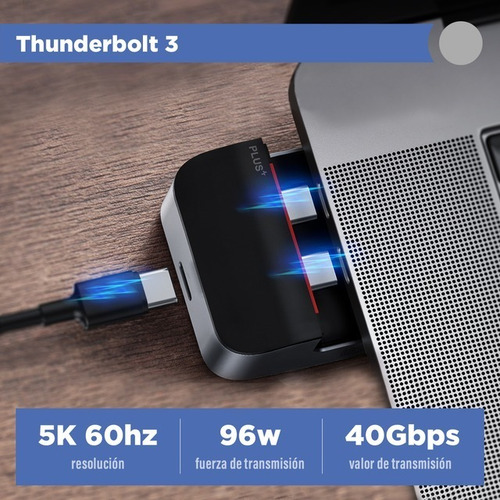 Imagen 2 de 10 de Adaptador Hub Usb-c Multifuncional Con Soporte Baseus 9 En 1