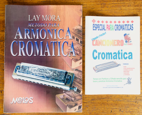 Armonica Hohner Cromatica Chrometta 8 + Cancionero Impecable C Plateado (Usado)