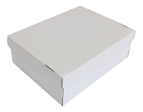 15 Cajas De Cartón Para Zapato 33x18x11.8 Blanca