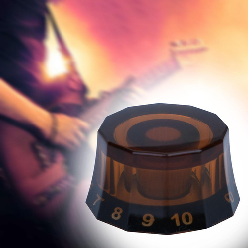 3 Perillas De Control De Guitarra Elegantes Y Marrón Claro