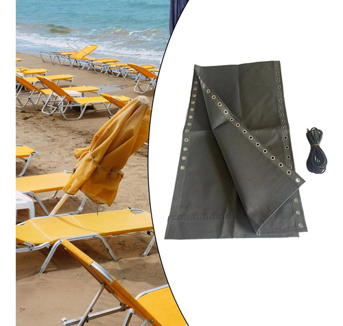Tela De Repuesto Para Silla Con De Cuerda Elástica, Gris