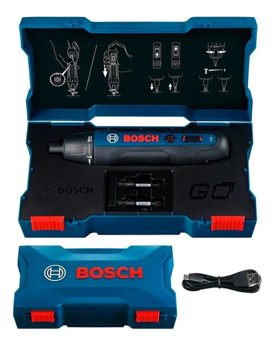 Atornillador Bosch Go 3.6v  Modelo 2.0 + 2 Puntas Hp1 & Hp2