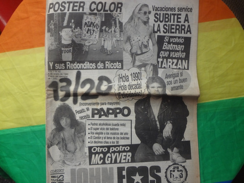 Revista 13/20 1990 Los Redonditos De Ricota Pappo Mc Gyver
