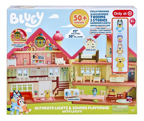 Casa Bluey Ultimate Lights & Sounds Playhouse With Lucky
