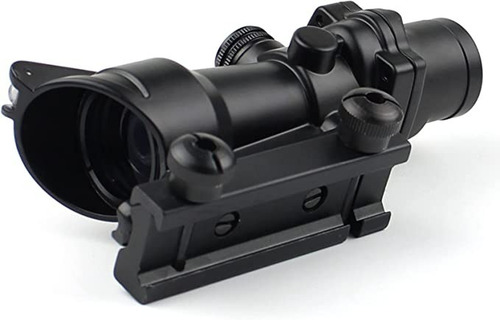 Mira Táctica 4x32 Con Visor De Fibra Óptica Red Dot Sight