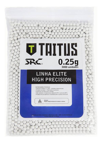 Airsoft Bbs Src Taitus 0.25g Alta Precisão! 