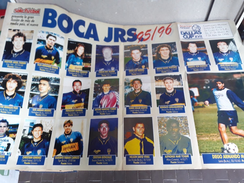 Poster Boca Jrs Torneo 1995/96 Diego Maradona Colon Santa Fe