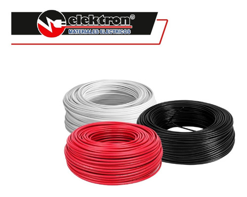 Imagen 5 de 8 de Kit 3 Cajas 100 Mts Cable Iusa Negro,blanco,rojo Thw Cal 16