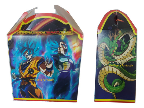 Goku Dragon Ball Super V Set 50 Dulceros Cajitas Bolo Feliz