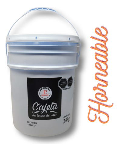 Cubeta Horneable Alta Repostería 24 Kg