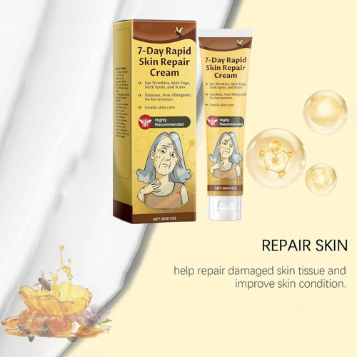 Crema Reparadora Rápida Para La Piel De 7 Días, Crema Todo E