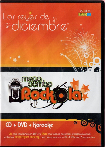 Cd+dvd+karaoke Mega Combo Rockola/tropical -musica Diciembre