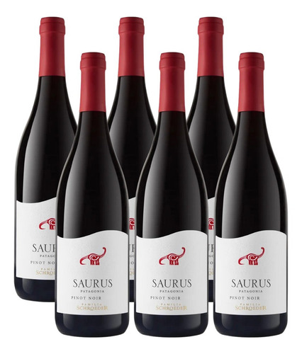 Kit 06 Un Vinho Saurus Pinot Noir 750 Ml