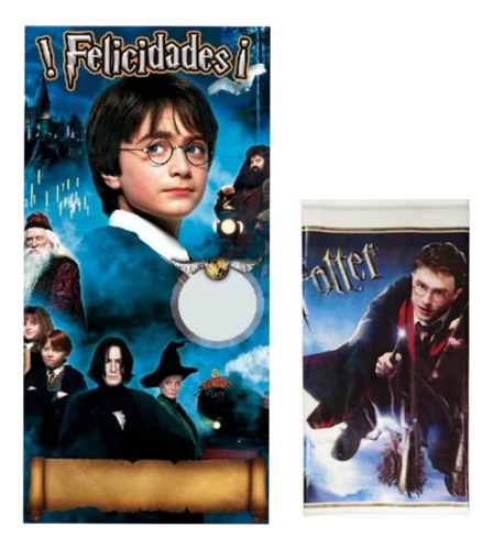 Harry Potter Kit Lona +mantel Artículos Fiesta Niños Decora
