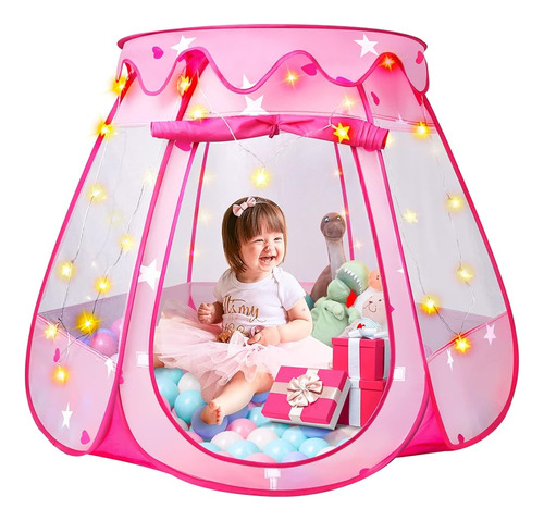 ~? Princess Tent Girls Kids Playhouse - Carpa De Juegos Pop 